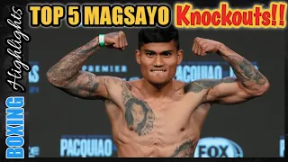 Mark Magsayo Best Knockouts//Magsayo Top 5 KOs