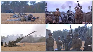 10th Marines Execute an Artillery Live-Fire Range support MCCRE B-Broll