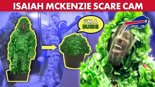 Undercover Isaiah McKenzie Pranks His Buffalo Bills Teammates While Dressed As A Bush for Halloween!