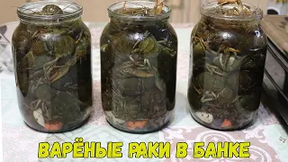 07.11.2021 Заготовки на зиму. Вареные раки в банке...