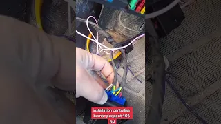 تركيب سونتراليزي بيجو 406 installation centralise peugeot 406