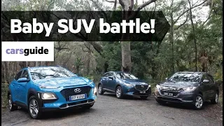 Hyundai Kona vs Honda HR-V vs Mazda CX-3 2019 comparison review