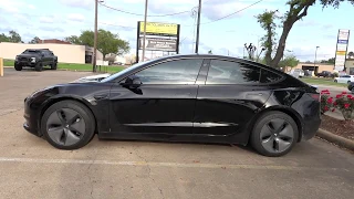 Tesla Model 3 Chrome Delete Satin Black Vinyl Wrap