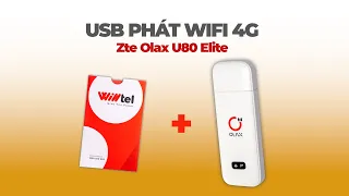 USB phát wifi 4G Olax U80 Elite tặng kèm sim Wintel