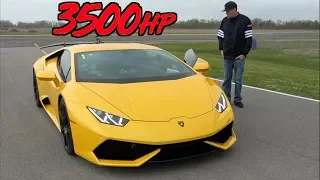 3500HP Lamborghini Mind Blowing ACCELERATION to 229MPH!