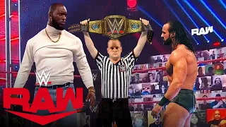 WWE Feb 12, 2021 - Drew Mcintyre Vs Omos Jordan Omogbehin : WWE Championship - Monday Night Raw