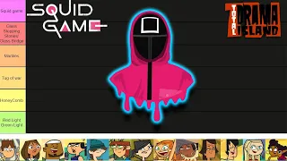 Squid Game + ALL THE TOTAL DRAMA CONTESTANTS - Tier List