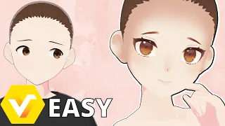 EASY!! VRoid Face Tutorial - No Skills Required