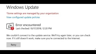 Fix Windows 10 Update Error We Couldn't Connect To The Update Service