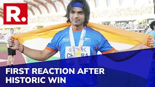 Neeraj Chopra's First Reaction After Winning Silver Medal At World Athletics Championships
