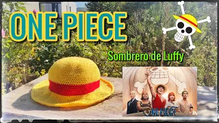 ONE PIECE! DIY Teje a crochet el sombrero de paja de Luffy!! | Paso a Paso y Fácil 🎩"
