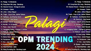 PALAGI - TJ Monterde | Best OPM Tagalog Love Songs With Lyrics 2024 | Playlist OPM Trending 2024