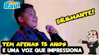 KAIKY MELLO de 13 ANOS impressiona todos no PROGRAMA RAUL GIL