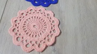 Очень Простой Красивый КРУГЛЫЙ МОТИВ КРЮЧКОМ - Вязание для новичков - Crochet Motif