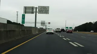 Interstate 85 - Georgia (Exits 113 to 106) southbound (Express Lanes)