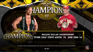 STONE COLD STEVE AUSTIN VS JOHN CENA MILLION DOLLAR CHAMPIONSHIP NIGHT OF CHAMPION #wwe2k23