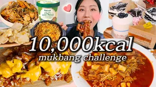 ENG) Eating 10,000kcal Challenge for 24hours! MUKBANG VLOG Korean food
