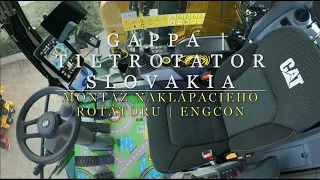 Gappa | tiltrotator Slovakia | Installation of engcon tilt rotator for CAT 319 NG