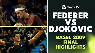 Novak Djokovic vs Roger Federer | Basel 2009 Final Highlights