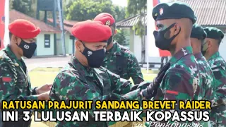 Ratusan Prajurit TNI Sandang Brevet Raider, Ini 3 Lulusan Terbaik Kopassus