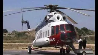 LZ-CAE Mi-8 helicopter takeoff - Gozo (Malta)