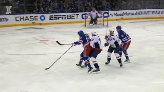 Artemi Panarin Hit Against TJ Oshie Causes Scrum