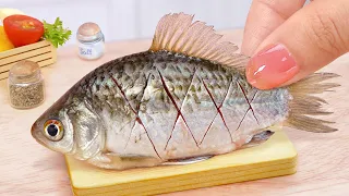 So Spicy 😱 How To Cook Miniature Baked Chili Salt Crusted Fish 🐟 Real Food By Tina Mini Cooking