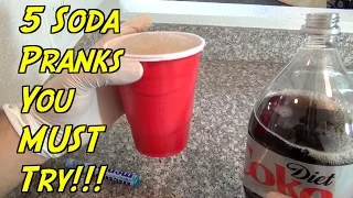 5 Soda Pranks You Can Do At Home - HOW TO PRANK (Evil Booby Traps) | Nextraker