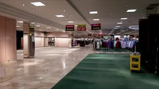 Return of the Mack playing in an empty department store