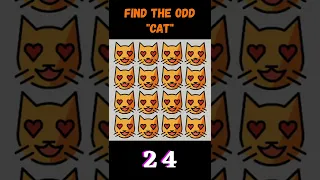 Find The Odd Cat Out 🔍l Emoji Puzzle #149 | Test Your Eyesight 👀