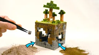 I made a MINECRAFT Biome out of REAL DIRT and ROCKS