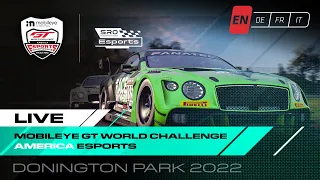 LIVE | Donington | Mobileye GT world Challenge America E-Sports 2022