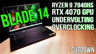 Ryzen 9 7940HS and RTX 4070 Undervolt Overclock Guide Cutdown for Max Performance - Razer Blade 14