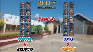Bully AE: Preppies & Greasers VS Jocks & Townies (Mixed Team) (Boss Health)