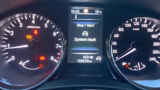 Stop/Start System Fault Nissan Qashqai