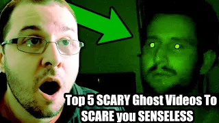 REACTING TO NUKES TOP 5 - Top 5 SCARY Ghost Videos To SCARE you SENSELESS Reaction