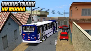 ONIBUS PAROU NO MORRO E NÃO AGUENTOU SUBIR !!! OMSI 2 - G27