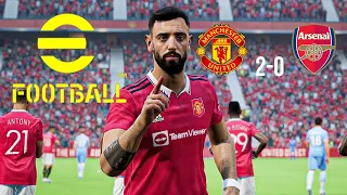 eFootball 2024 Gameplay Manchester United F.C. vs Arsenal F.C. (PC UHD) [4K60FPS]