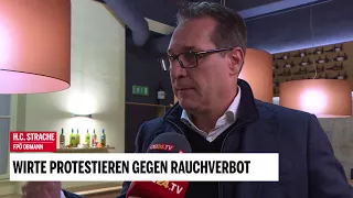 Wirte protestieren gegen Rauchverbot: Interview mit HC Strache