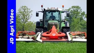 Gras maaien 2019 | Fendt 920+Kuhn triple | Visch BV Doornspijk | Mowing grass | Gras mähen