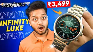 The Most LUXURY Smartwatch | Fireboltt Infinity Luxe Unboxing & Review 1.6”Inch HD Round Display