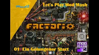 Let's Play Factorio Mod Mash #01 - Ein Gelungener Start?