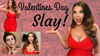 Valentine's Day GRWM: Hair, Makeup, and Outfit  ❤️