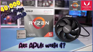 Are APUs Worth It? Ryzen 5 3400g PC Build vs Ryzen 3 3300x & rx570