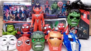 Unboxing 22 Spider-Man, Hulk smash, Captain Amerika, Automan Robot, Thanos, Batman dan Ironman