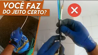 Como PASSAR CABOS sem usar SONDA GUIA passa fios