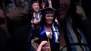 Graduates react to billionaire's commencement surprise