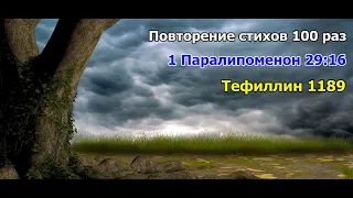 1 Паралипоменон 29:16 стих повторение 100 раз