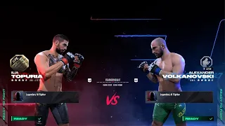 Alexander Volkanovski vs. IliaTopuria ( Prediction and Simulation on PlayStation 5 | UFC 5 )