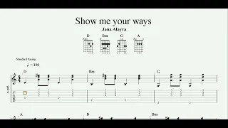 Show me your ways | Devotional Song | Worship Song | Guitar TAB | Piano Sheet Music